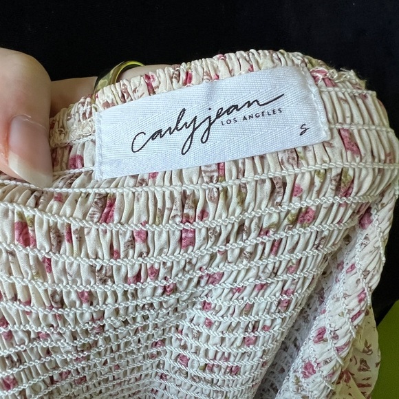 CJLA Talia Dress Long Sleeve Floral Midi Boho Peasant Rose Size S NWOT - Picture 8 of 8